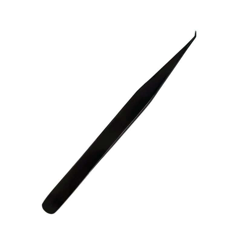 Eyelash Premium Tweezers - Black Curved