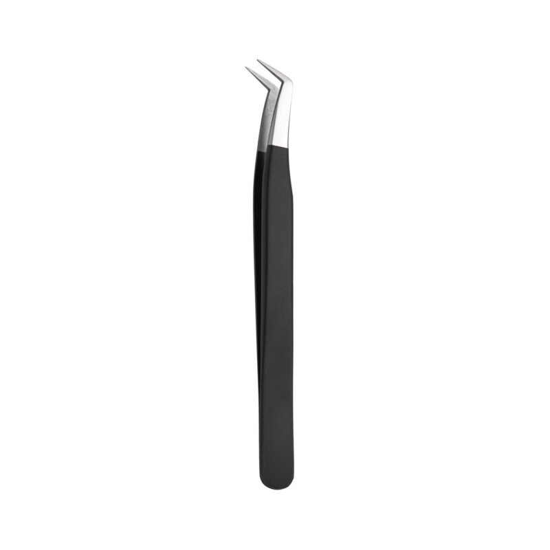 Eyelash Fiber Tip Tweezers - Black Volume